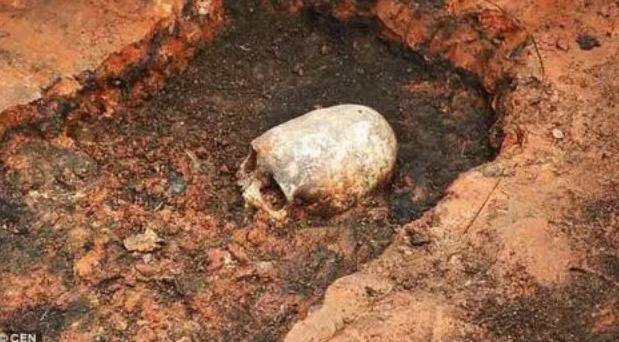 Kerangka misterius dengan tengkorak “Alien” ditemukan di Stonehenge Rusia Arkaim.
