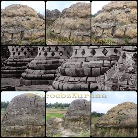 Susunan batuan situs bukit jamur di bungah Gresik …