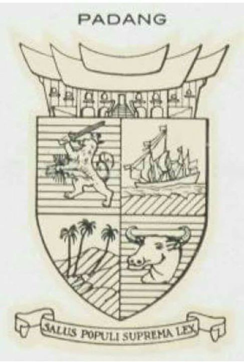 Lambang Kota Padang di zaman kolonial Belanda. …