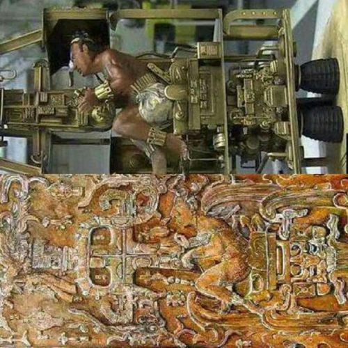 Temuan relief Suku Mayan yg ketika diilustrasikan …